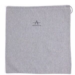 Aquatalia Gray Drawstring Dust Bag Pouch 19.5"x20" Shoe Storage